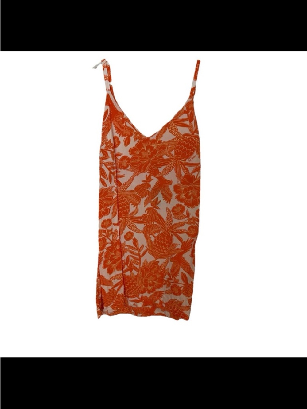 Farm Rio Orange Tropical Dress - Picture 2 of 6